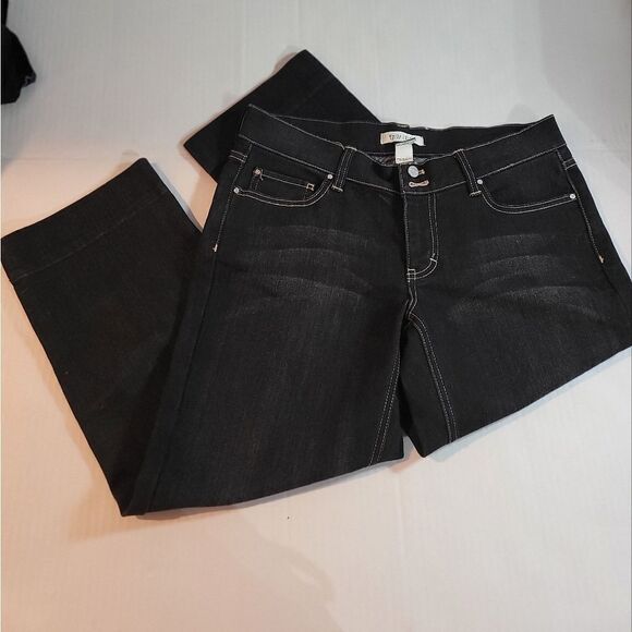 White House Black Market Black Pedal Pushers Capri's Size:6 - Picture 4 of 13